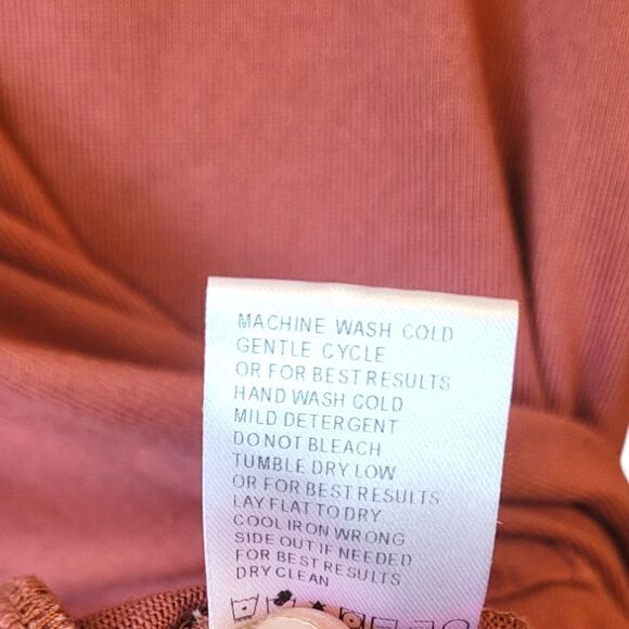 Cruel Denim Rust Embroidered Sleeve Long Sleeve Tee - Picture 6 of 7